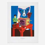 George Rodrigue, Pop Goes the Revel poster, 1998, offset lithograph in colors