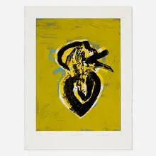 Melvin Edwards, Premonitions, 2007, screenprint in colors on Arches