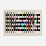 Yaacov Agam, One and Another II (from the One and Another suite), 1977, screenprint in colors