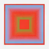 Richard Anuszkiewicz, Spectral Cadmium II (from the Spectral Cadmium portfolio), 1968, screenprint in colors