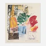 Robert Rauschenberg, Untitled (ROCI Announcement), 1984, offset lithograph in colors