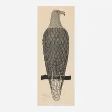 Jacques Hnizdovsky, Bald Eagle, 1969, woodcut