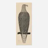 Jacques Hnizdovsky, Bald Eagle, 1969, woodcut