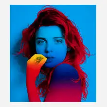 True Blue by Jenny Morgan, 2015, screenprint in colors, sold Dec 2025