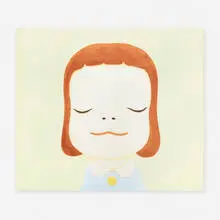 Yoshitomo Nara, WOW (Works on Whatever) Project beach towel, 2010, digital print on brushed cotton towel