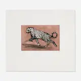 Nathan Oliveira, Little Leopard, 1998, drypoint in colors with spit bite aquatint on Somerset