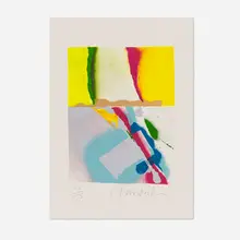 #3 (from the Flashback series) by John Chamberlain, 1979, screenprint in colors on Arches, sold Dec 2025