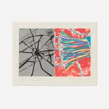 James Rosenquist, Busy Signal, 1970, lithograph in colors with collaged screenprint on reflective Mylar on Arches