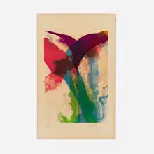 Untitled by Paul Jenkins, 1973, lithograph in colors, sold Dec 2025