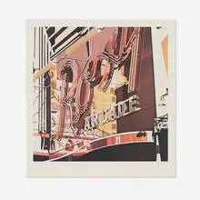 Robert Cottingham, Roxy Arcade, 1972, offset lithograph in colors