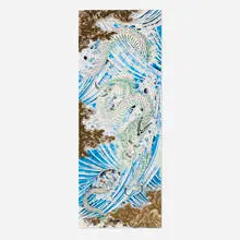 Don Ed Hardy, Sea Dragon, 2001, lithograph in colors with metallic powder