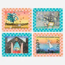 Hollis Sigler, Suite for the Gods, 2000, lithograph and woodcut in colors