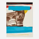 Robert Motherwell, New York Cultural Institutions (from the New York, New York portfolio), 1982, lithograph in colors with embossing on Arches Cover mould-made