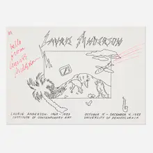 Laura Anderson, Untitled, 1983, offset lithograph in colors with hand-coloring