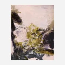 Zao Wou-ki, Untitled (for XXe Siècle No. 37), 1971, lithograph in colors