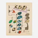 Alberto Magnelli, Music (for XXe Siècle No. 37), lithograph in colors