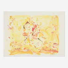 Cecily Brown, American Dance Festival poster, 2001, screenprint in colors
