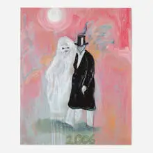 Peter Doig, Masqueraders, 2006, giclée with screenprint in colors