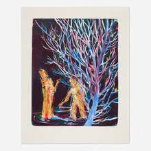 Daniel Richter, Flagge, 2005, lithograph in colors