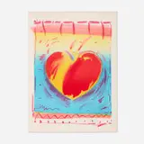 Peter Max, Hearts II, 1981, lithograph in colors