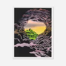 View from Hermit's Cave by Ken Price, 2011, giclée print, sold Dec 2025
