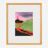 Ken Price, Eruption and Lava Flow, 2011, giclée print