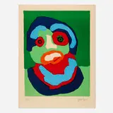 Karel Appel, Looking Like Green, 1970, lithograph in colors