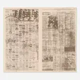 Jacob Kassay, Untitled 11, 2011, screenprint on archival newsprint