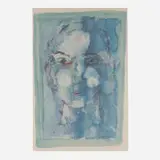 Henry Miller, Blue Face, 1974, offset lithograph in colors