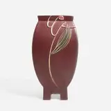 Roseville Pottery, Futura Chinese Pillow vase, model 430-9