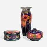 Moorcroft Pottery, Collection of three Pomegranate works