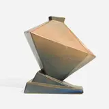 Roseville Pottery, Rare Futura Tank vase, model 412-9, c. 1928, crystalline-glazed earthenware