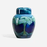 Moorcroft Pottery, Moonlit Blue ginger jar