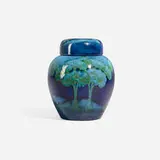 Moorcroft Pottery, Moonlit Blue ginger jar