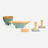 Roseville Pottery, Collection of Futura works, c. 1928, glazed earthenware