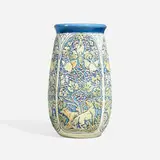 Weller Pottery, Selma vase with foxes, birds and grapevines, c. 1925, glazed earthenware