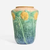 Roseville Pottery, Sunflower vase, model 492-10