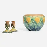 Roseville Pottery, Collection of three Sunflower works