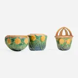 Roseville Pottery, Collection of three Sunflower works