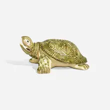 Brush-McCoy, Large turtle lawn ornament, c. 1930, glazed earthenware