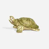 Brush-McCoy, Large turtle lawn ornament, c. 1930, glazed earthenware