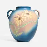 Experimental Black Eyed Susan vase by Roseville Pottery, sold Jan 2024