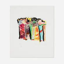 John Chamberlain, Lineup #18, 1998, offset lithograph in colors