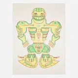 Karl Wirsum, Wade 'N' C Policy, 1983, lithograph in colors on Arches