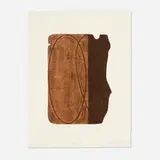 Robert Mangold, Fragment VI (from the Fragments portfolio), 1997, lithograph in colors on Twinrocker cream calligraphy