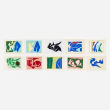 Richard Mortensen, Ten works from Res et Signa, 1959, screenprint in colors