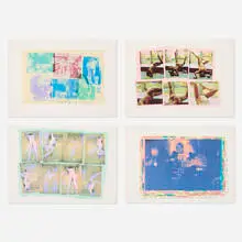 Carolee Schneemann, Four works, 1979, photo-screenprint in colors