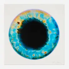 Marc Quinn, Blue Planet, 2012, digital print with silkscreen glaze