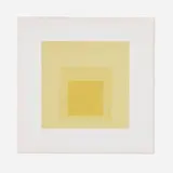 I-S d by Josef Albers, 1969, screenprint in colors on German Etching, sold Dec 2024