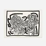 Keith Haring, Bad Boys, 1986, screenprint on BFK Rives